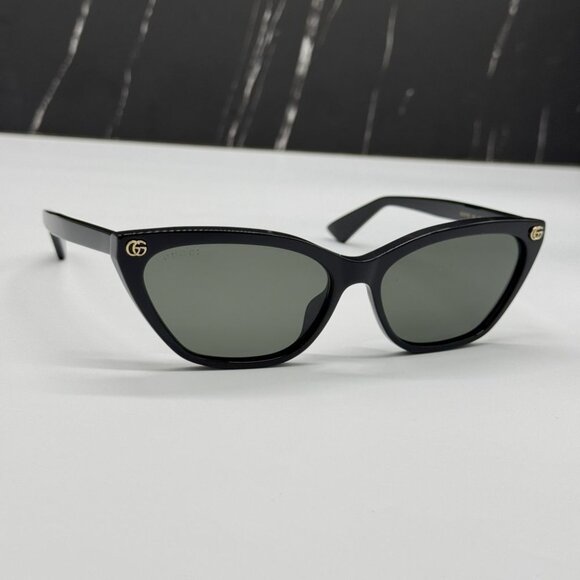NEW GG1815S 001 GUCCI CAT EYE BLACK WOMEN GUCCI SUNGLASSES - Picture 5 of 9